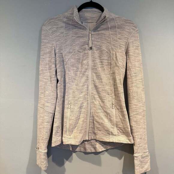 Lululemon Define Jacket Heathered Light Gray Size 6 - Picture 1 of 3
